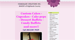 Desktop Screenshot of homemadecreation.com